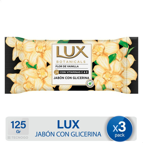 Jabón En Barra Lux Flor De Vainilla Pack X3 - Mejor Precio 0