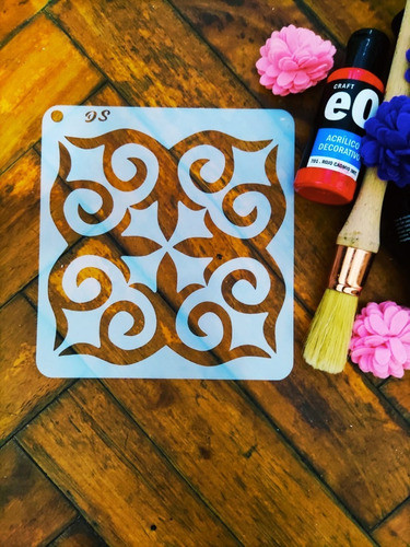 Stencil Plantilla Mosaicos 15x15 (8 Diseños) Deco Sten M05 1