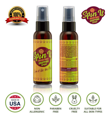 Spin-it - Spray De Agarre De Mano De Baloncesto, Úsalo Con. 1