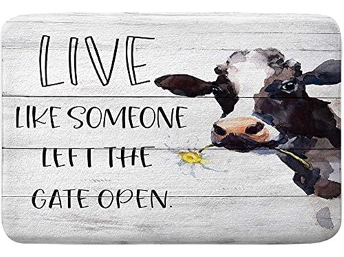 Alfombra De Baño De Vaca, Alfombrilla De Baño Antideslizante 0