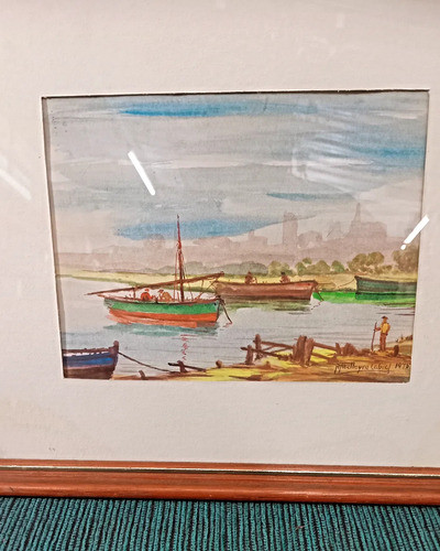 Cuadro Acuarela Del Autor Antonio Abelleyra Cabral 1