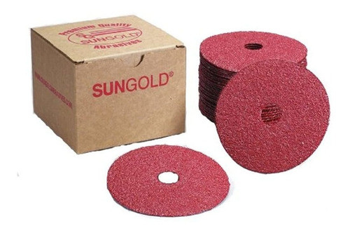 Abrasivos Sungold 17201 Orificios Centrales Discos De Fibra 0