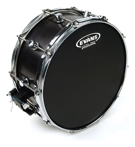 Set Parches Evans 13 Y 14 Onyx Arenado Color Negro 2 Capas 1