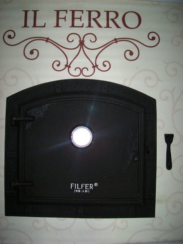 Puerta Para Horno Barro Fundicion Hierro 0