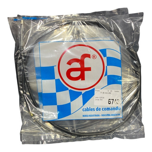 Kit X2 Cables De Freno De Mano Traseros Renault R19 0