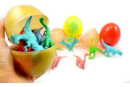 Huevo De Dinosaurios Juguete Colores Sorpresa Souvenir  Sc 1