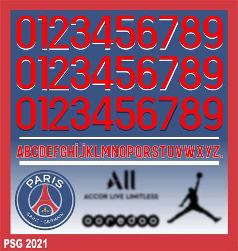 Vectores, Numeros. Paris Saint Germain 2021 - Psg 0