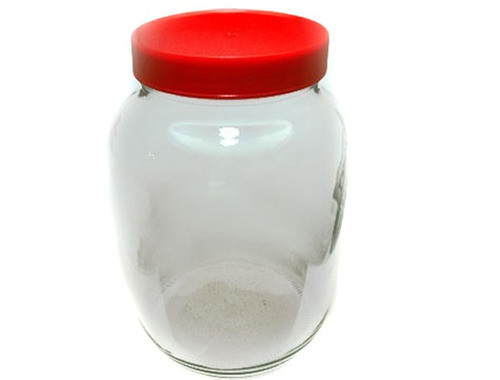 6 Frascos Vidrio 3000cc.3 Litros Con Tapa Plastico A Rosca 0