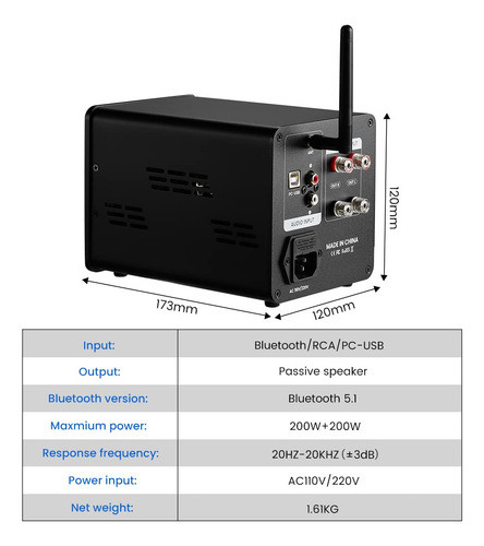 Aiyima Actualizacion A08 A A200 Tpa3255 Amplificador De Pote 1