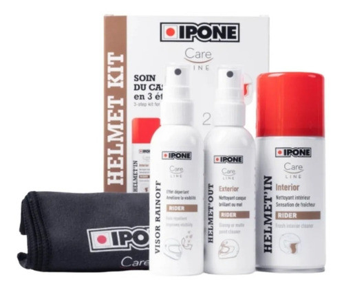 Kit Limpia Casco Ipone 3 En 1-bmmotopartes 0