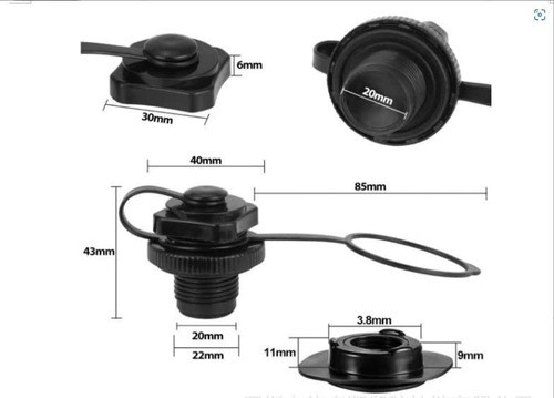 2 Válvulas De Aire Inflables, Tornillo De Kayak, Válvula . 1