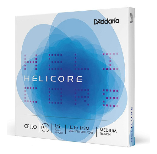 D'addario Helicore Cello String Set, Escala 1/2, Tensión Med 0
