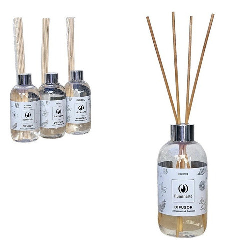 Aromatizdor Fragancia Grande 250 Ml  C/ Varillas De Bambu 0