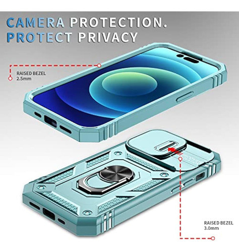 Fetrim Funda Para iPhone 14 Pro, Funda De Teléfono 1