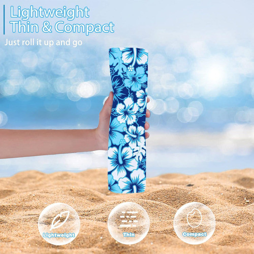 Paquete De 6 Toallas De Playa Finas De Microfibra, Ligeras, 1