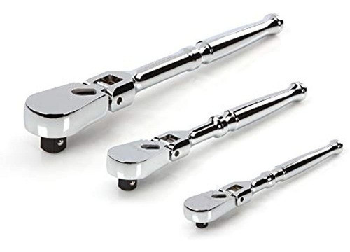 Tekton Juego De Trinquete Con Cabezal Flexible De 1/4, 3/8 Y 0