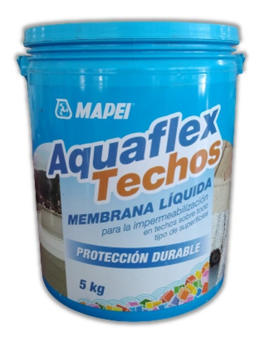 Membrana Líquida Aquaflex Techos 5kg Blanco Mapei Sibaco 0