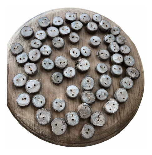 Botones D Madera Rústico Merceria Artesanales Pack 10 De 1cm 0