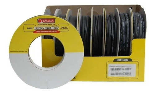 Tubo Termocontraible Marca Tacsa Pared Fina Sin Adhesivo. 0