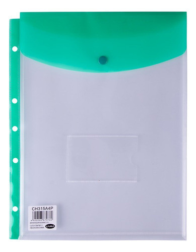 Folio Lama C Boton A4 C/ Perforaciones Colores Surtidos X 12 1