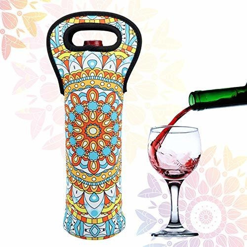 Bolsa De Asas Para Transportar Vino Flores De Bohemio Durade 1