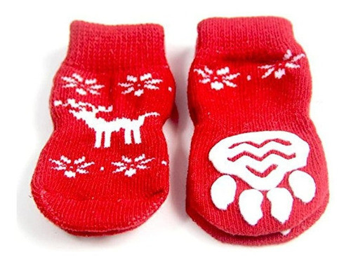 Stock Show Mascota Perro Gato Rojo Calcetines De Navidad Con 0