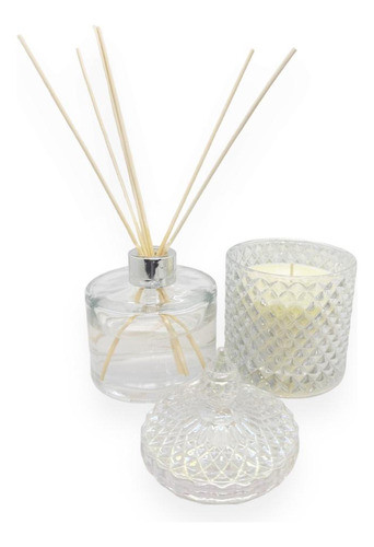 Kit Vela Aromatica Difusor Varillas Set Regalo Empresarial 0