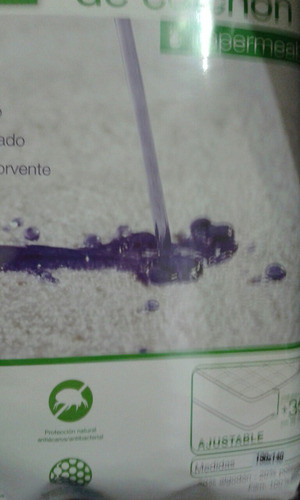 Cubre Colchon Impermeable 2 Plazas 140 X 190 Toalla Y Pvc 1