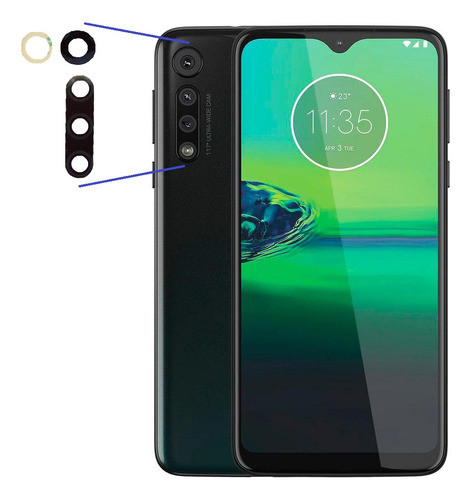 Vidrio De Camara Trasera Repuesto Para Motorola Moto G8 Play 0