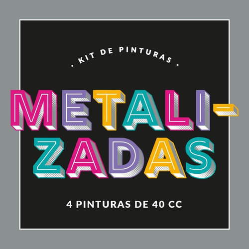 Oh My Chalk Kit Metalizadas Pintura Para Tela 4 Colores 40cc 1