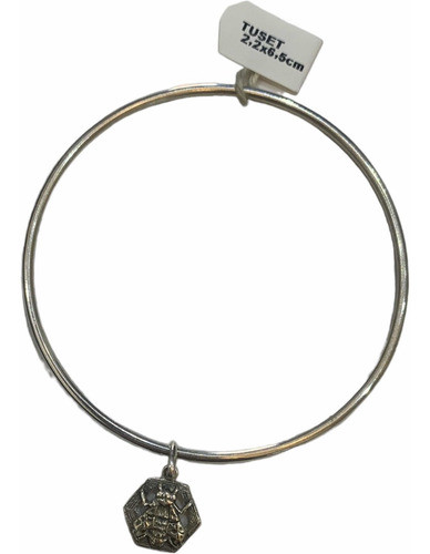 Esclava Clásica 6,5 Cm Y Abeja De Maestra. Plata 925. Tuset. 0