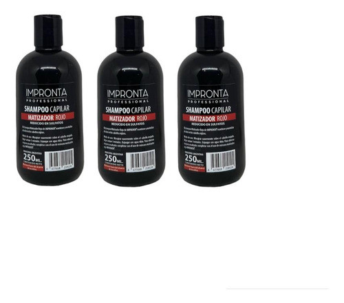 Shampoo Matizador Rojo Impronta 3 Unds - 250ml 0
