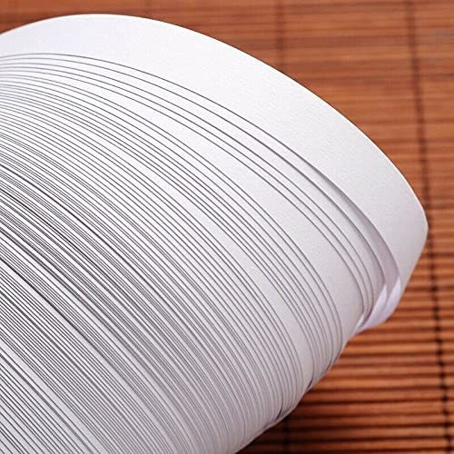 Tiras De Papel 10mm X 54cm Para Filigrana X 120u Blanco 1