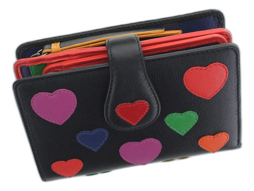 Visconti Love Collection Bolso De Cuero Crush Rfid Lv4 Negro 0