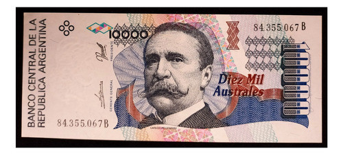 Argentina 10000 Australes 1990 Serie B Sc Bot 2880 0