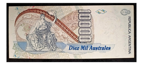 Argentina 10000 Australes 1990 Serie B Sc Bot 2880 1
