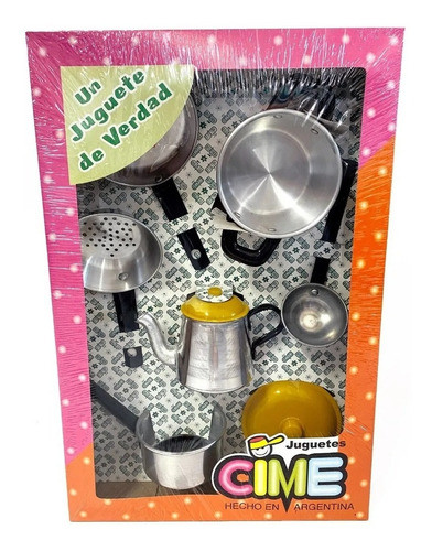 Juego De Cacerolas Y Ollas Infantil 8 Pzas Cime Imaginación 1