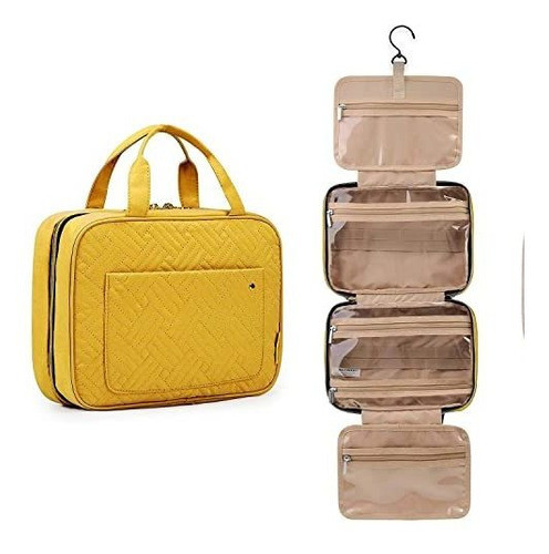 Neceser Organizador Impermeable Para Viaje - Amarillo Large 0