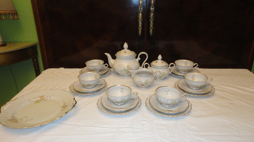 Juego Te Bavaria Antiguo Rococo Completo Fino Vealo 0