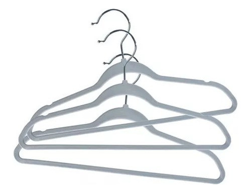 Set 10 Perchas Terciopelo Adulto 45cm Premium Percha Slim 1