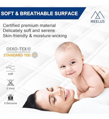 Protector De Colchón Tamaño Queen, Transpirable, 1