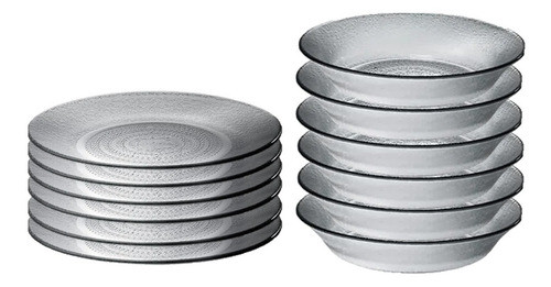 Combo Plato Playo + Hondo Rigolleau Aquamarine X 6 C/u 0