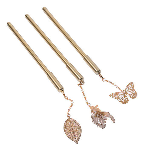 Lapicera Con Colgante De Mariposa - Goldin Papelería 0