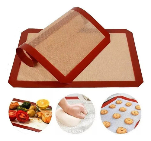 Placa Silicona Plancha Antiadherente P Bandeja Horno 40x30cm 0