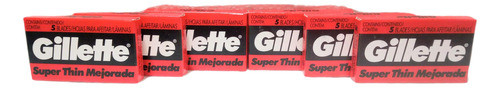 Pack De 6 Cajas De Hojas De Afeitar Gillette X 5 Hojas. 1