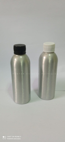 Botella Aluminio 360 Ml Con Tapa Ciega ( Pack Por 5 ) 1