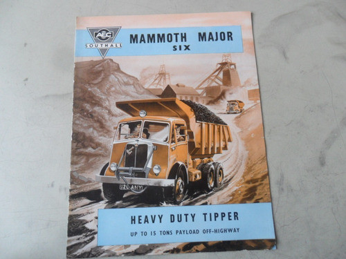 Folleto Camion Aec Mammoth Antiguo Aclo Ingles No Manual 55 0