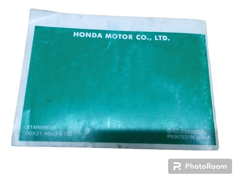 Manual De Usuario Honda Transalp Xl 600 V Año 1990 1