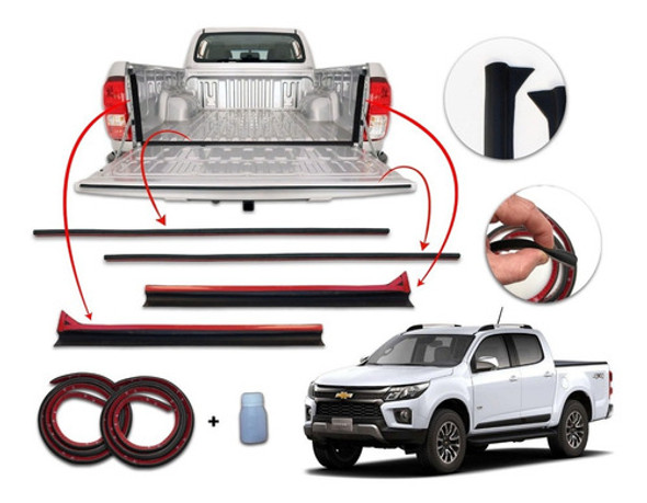 Burletes Sellado Caja Portón S10 2021/22 X4 Unidades Kenny 0 Burletes Sellado Caja Portón S10 2021/22 X4 Unidades Kenny 0