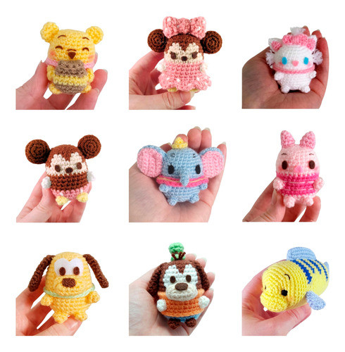 Patrones Mini Disney Amigurumi Sonaj. Souvenirs Baby Shower 0